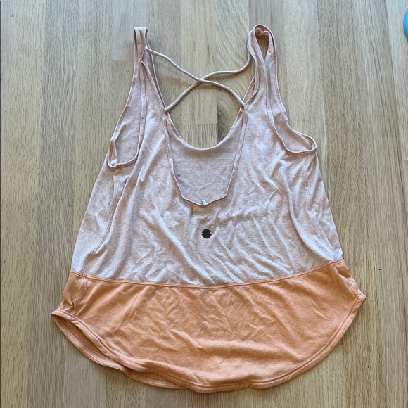 Prana Peach and Orange Tank Top - Picture 2 of 2